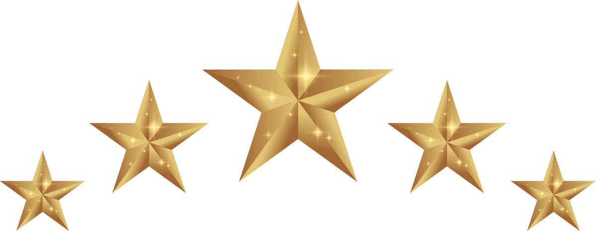 Five Stars Rating Icon